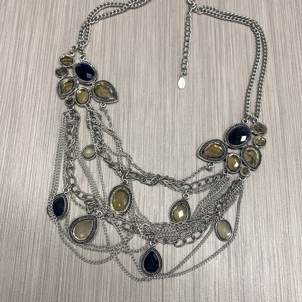 Sparkling Sage Multi-strand Necklace